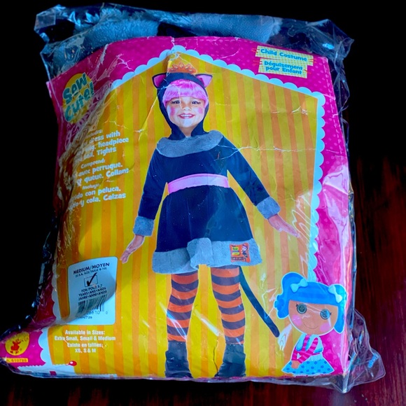 Lalaloopsy Boo Scaredy Cat Child Costume size Medium 8 🎃 🐈‍⬛ 👻 - Picture 2 of 16